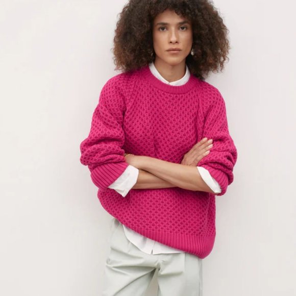 KOWTOW PIONEER CREW SWEATER - MAGENTA - Picture 1 of 6